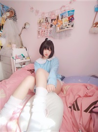 Kagura - No.63 light blue white socks(40)